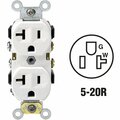 Leviton 20A White Heavy-Duty 5-20R Duplex Outlet S02-CR20-0WS